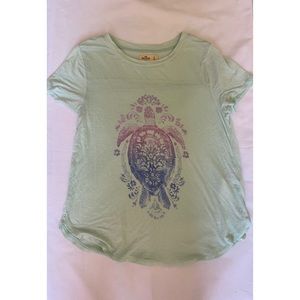 Light teal girls Hollister shirt